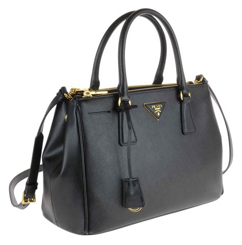 borsa in pelle nera prada|prada borse da donna.